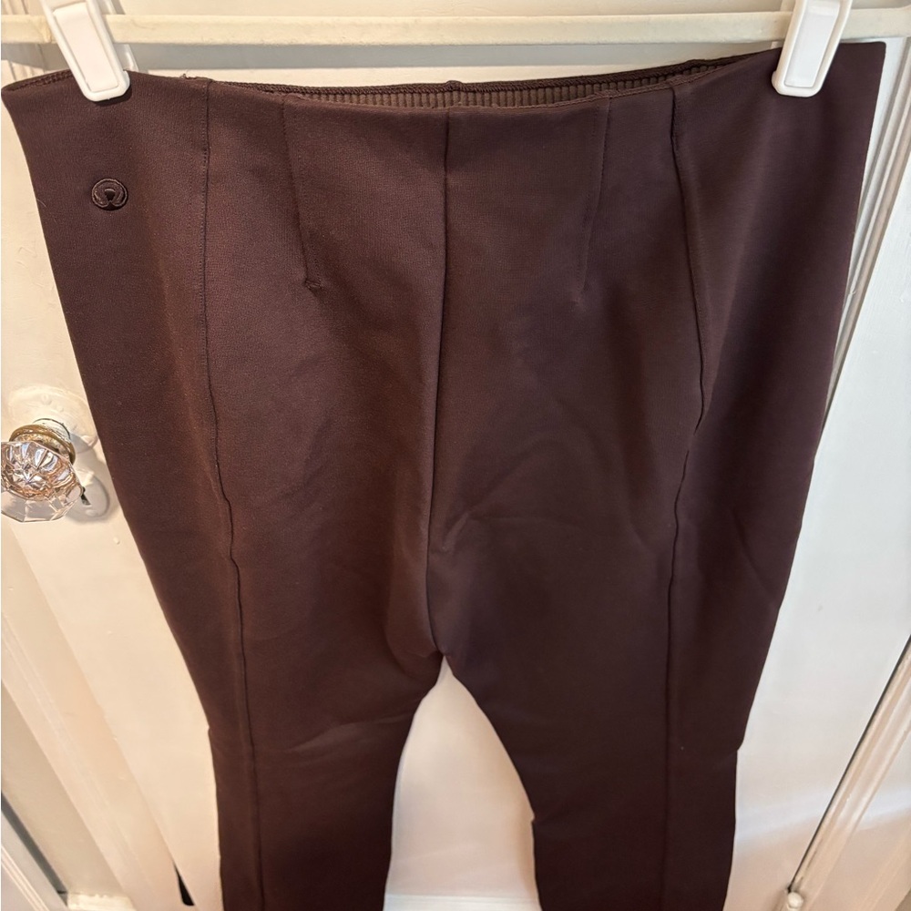 Lululemon brown flared pants with split hem - Picture 5 of 9